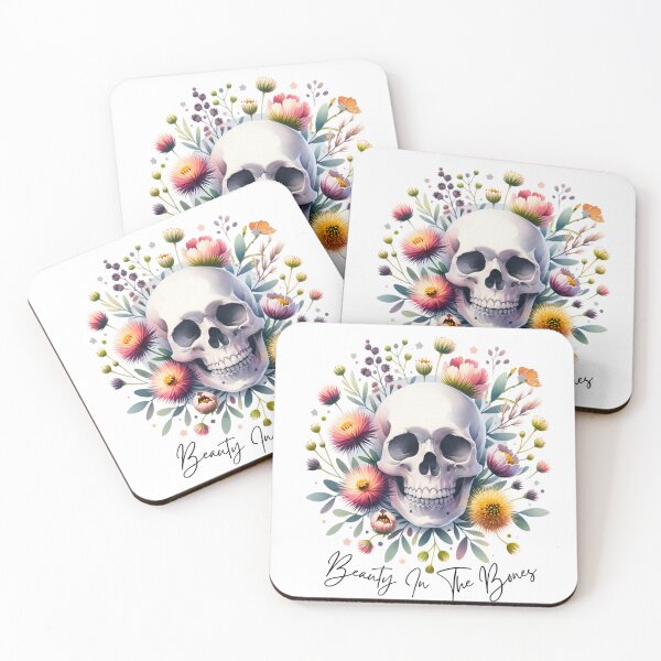Item preview, Skeleton with Wildflowers, Beauty In The Bones designed and sold by DammyK89.