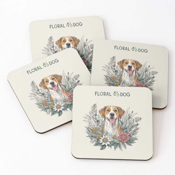 Item preview,  Floral and dog designed and sold by Nature's Palette.