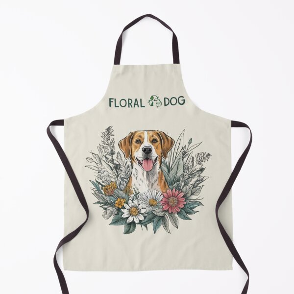 Item preview, Floral and dog designed and sold by Nature's Palette.