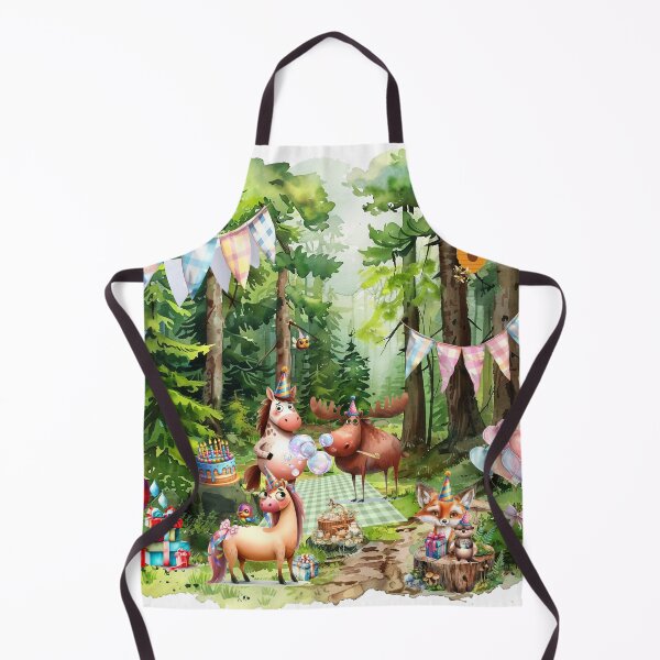 Item preview, Forest Birthday Party – Cute Woodland Animals Celebration Illustration designed and sold by CookieandShadow.