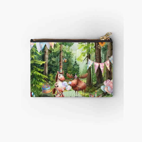 Item preview, Forest Birthday Party – Cute Woodland Animals Celebration Illustration designed and sold by CookieandShadow.