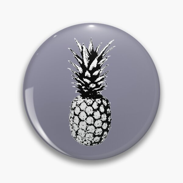 Item preview, Pop Art Pineapple in Black & White on Grey designed and sold by EsvitaDesign.
