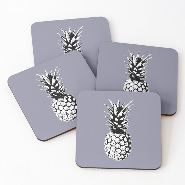 Item preview, Pop Art Pineapple in Black & White on Grey designed and sold by EsvitaDesign.