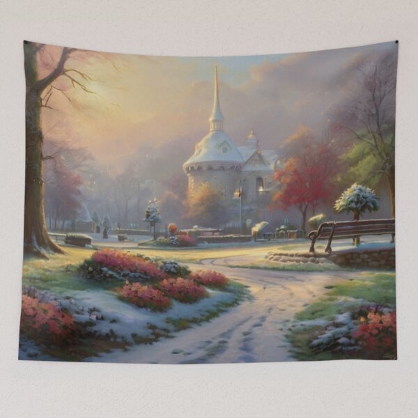 Item preview, Silent Strolls: Public Park in Winter designed and sold by BlareBlare.