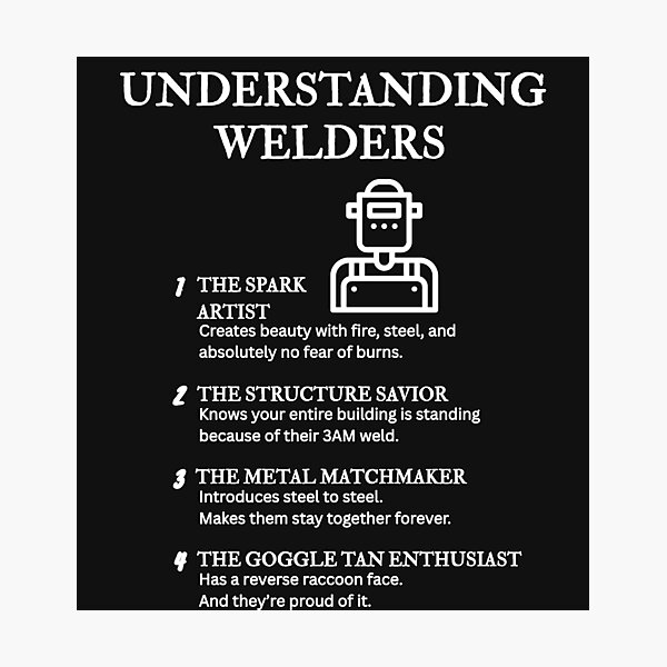Item preview, Understanding Welders – Funny Fabrication Life Definitions – Black designed and sold by PsyFlow35.
