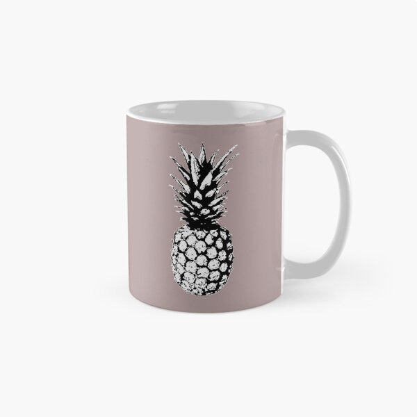 Item preview, Pop Art Pineapple in Black & White with a Taupe Backdrop designed and sold by EsvitaDesign.