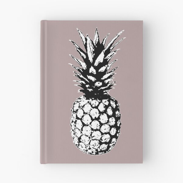 Item preview, Pop Art Pineapple in Black & White with a Taupe Backdrop designed and sold by EsvitaDesign.