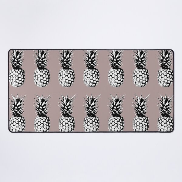 Item preview, Pop Art Pineapple in Black & White with a Taupe Backdrop designed and sold by EsvitaDesign.