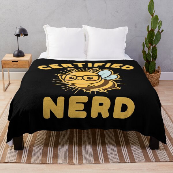Item preview, Certified Nerd – Cute Geeky Bee designed and sold by TeesByAitch.