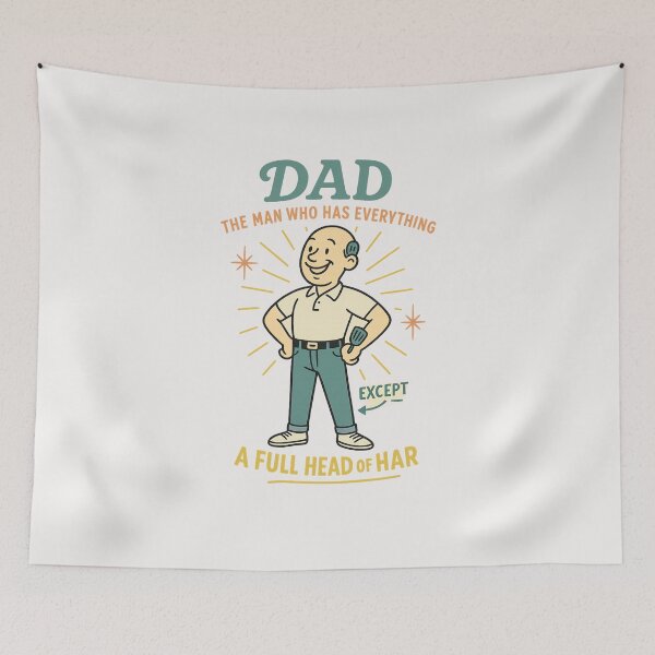 Item preview, Dad The Man Who Has Everything Except A Full Head Of Hair - Fathers Day designed and sold by RANDOMNESS.