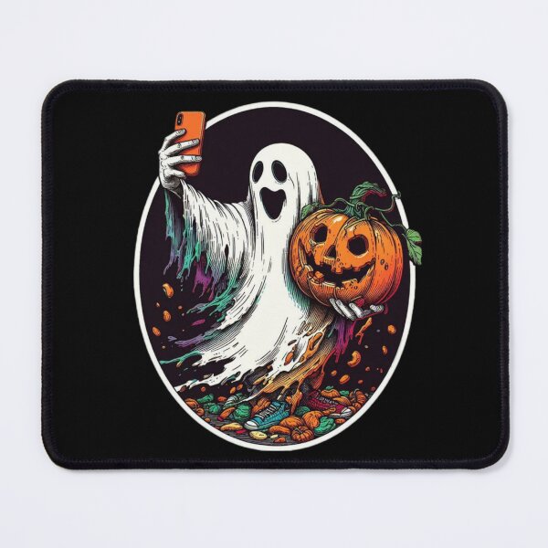 Item preview, Funny Ghost selfie with pumpkin head, Halloween design designed and sold by Slickskillz11.