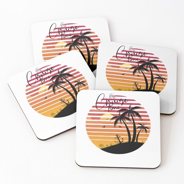 Item preview, Funny On Cruise Time Coconut Tree Graphic Summer Vacation Cruising designed and sold by 07Art.