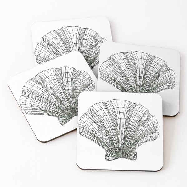 Item preview, Sea Shell Black and White designed and sold by PopUpAlley.