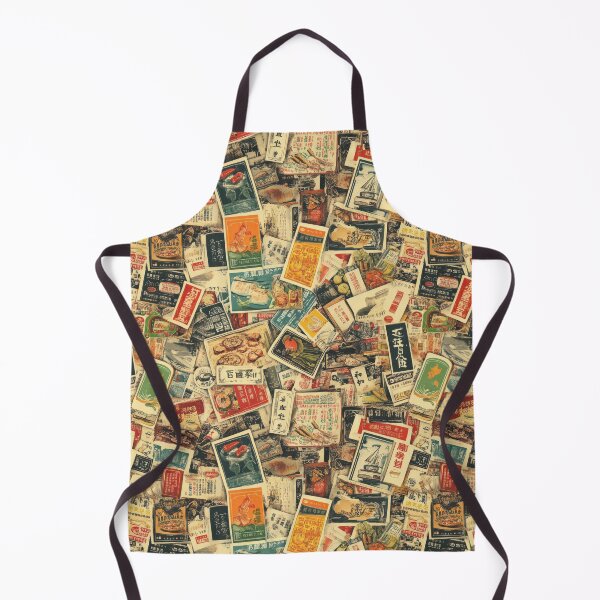 Item preview, Old-market stamp grid with Thai food — Sticker Badge Mashup designed and sold by HEADMADE-TV.