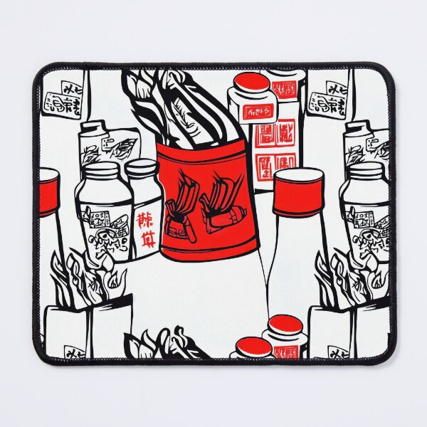 Item preview, Vintage stamp grid with Thai food — Sticker Badge Mashup designed and sold by HEADMADE-TV.