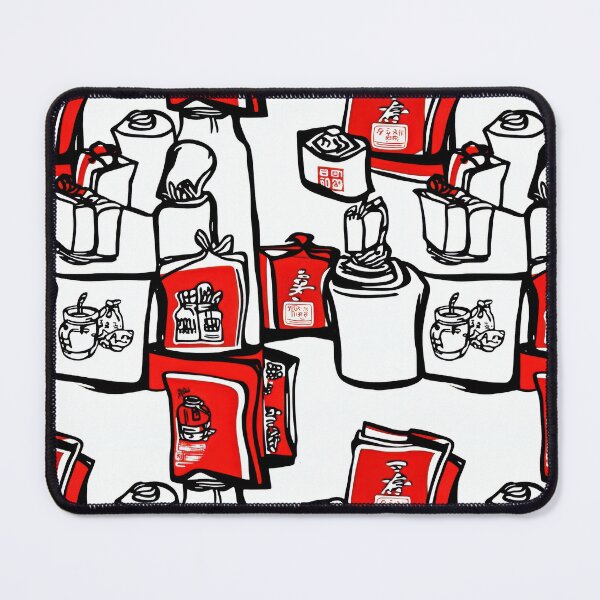 Item preview, Comics-inspired poster layout with tea and — Sticker Badge Mashup designed and sold by HEADMADE-TV.
