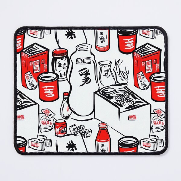 Item preview, Retro product tag pattern with Asian — Sticker Badge Mashup designed and sold by HEADMADE-TV.