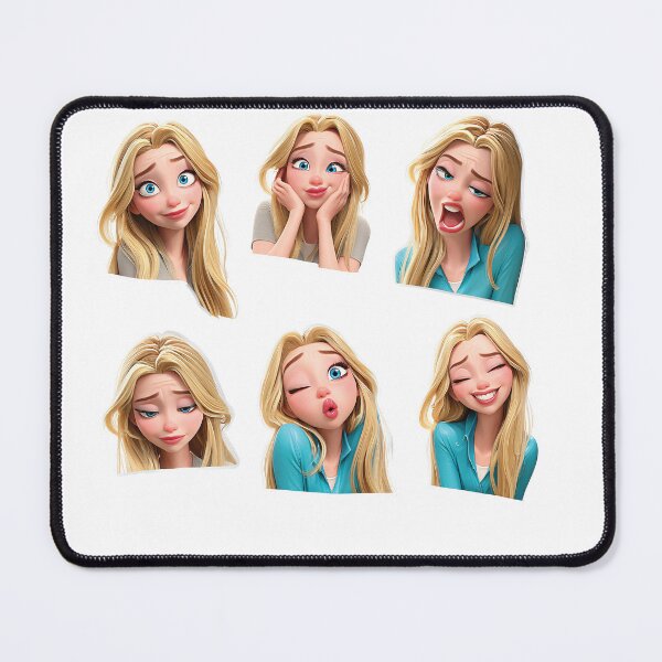 Item preview, Animated Character Expressing Stickers Various Emotions and Facial Expressions designed and sold by LoveLaxmi Arts.