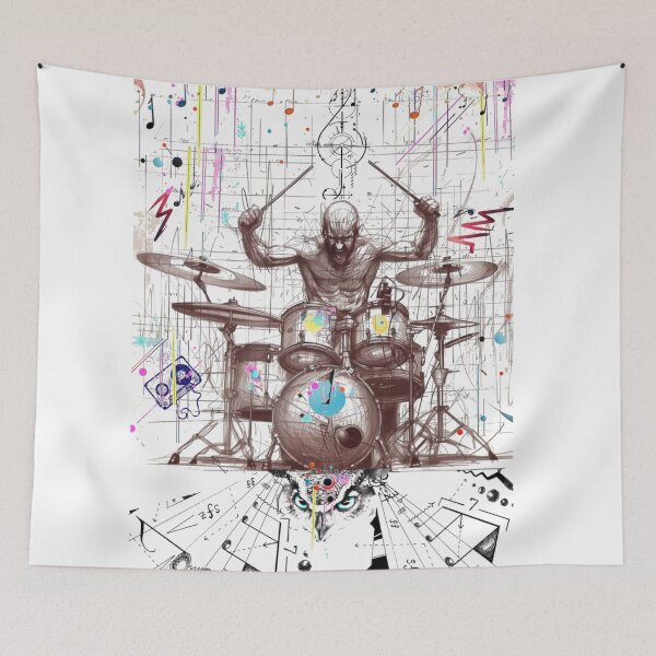 Item preview,  Eyes Owl Drummer designed and sold by Rosa1977.