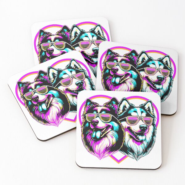 Item preview, Aussie and Husky- Dog Love designed and sold by BuchitosCorner.