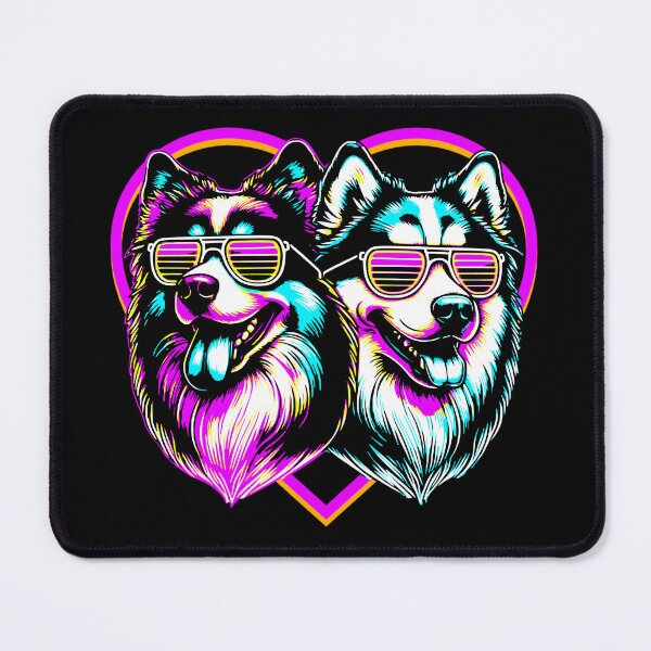 Item preview, Aussie and Husky- Dog Love designed and sold by BuchitosCorner.
