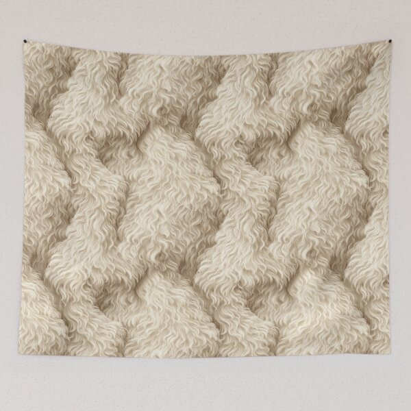 Item preview, Sheep Fur Pattern Bold & Wild Animal Print Design designed and sold by LazyOwlStore.