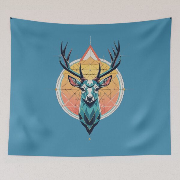 Item preview, Stellar Axis – Geometric Deer of the Cosmos designed and sold by Anno Meister.
