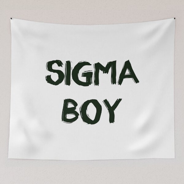 Item preview, Sigma Boy – Bold Brushstroke Text Design designed and sold by EmeraldeaDesign.