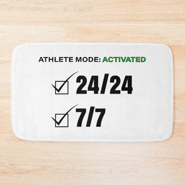 Item preview, Athlete Mode On 24/7 | Sports Motivation Gym Fitness Quote Design designed and sold by MONTRIS.