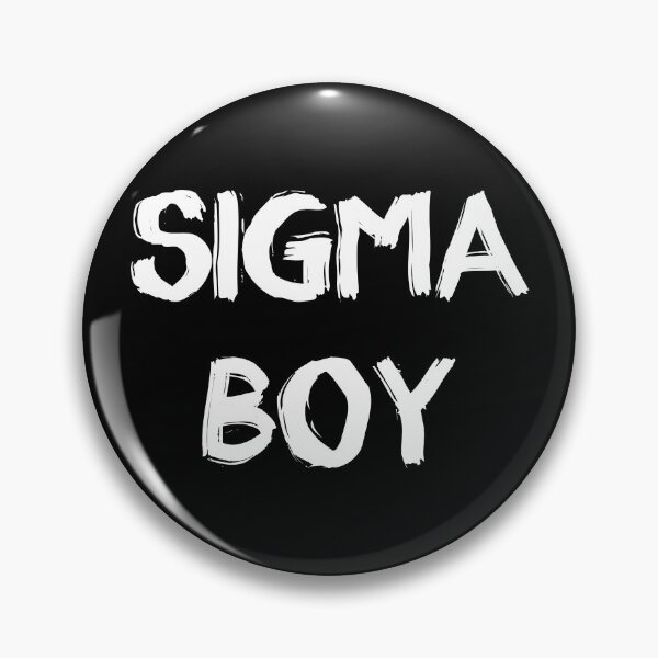 Item preview, Sigma Boy – white Bold Brushstroke Text Design designed and sold by EmeraldeaDesign.
