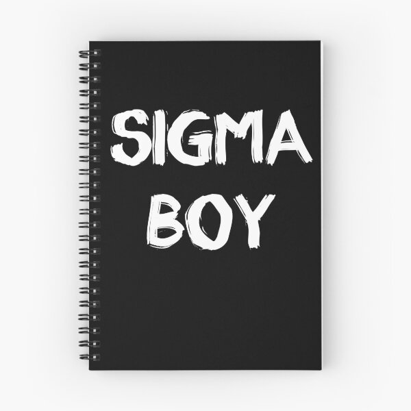 Item preview, Sigma Boy – white Bold Brushstroke Text Design designed and sold by EmeraldeaDesign.