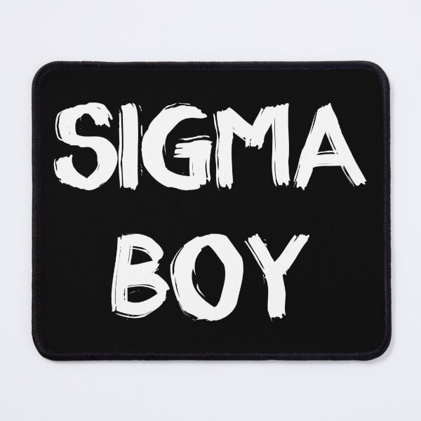 Item preview, Sigma Boy – white Bold Brushstroke Text Design designed and sold by EmeraldeaDesign.