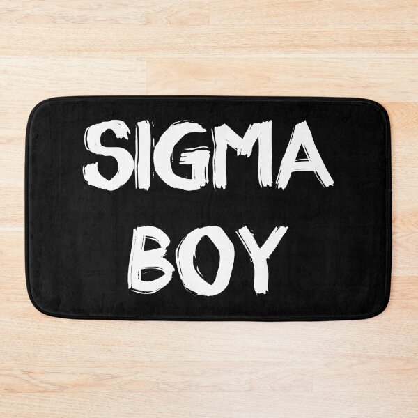 Item preview, Sigma Boy – white Bold Brushstroke Text Design designed and sold by EmeraldeaDesign.