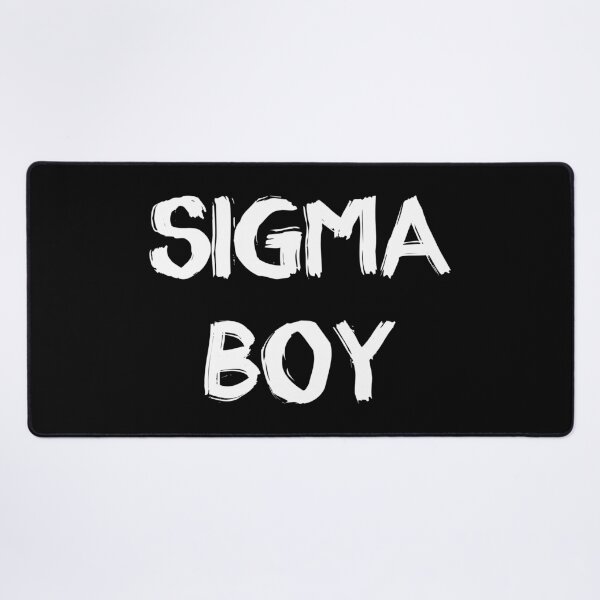 Item preview, Sigma Boy – white Bold Brushstroke Text Design designed and sold by EmeraldeaDesign.