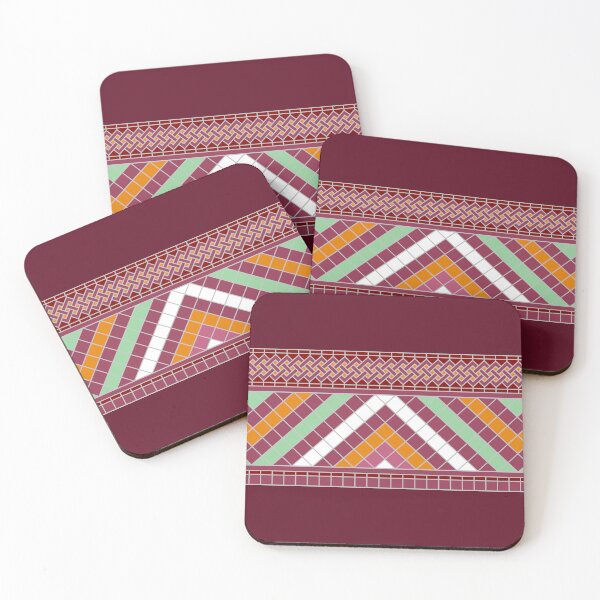 Item preview, Retro Amazigh Ribbon – Multicolor Geometric Pattern designed and sold by Tarjiart.