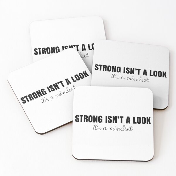 Item preview, Strong Is a Mindset Quote | Fitness Motivation Gym Lifestyle Design designed and sold by MONTRIS.