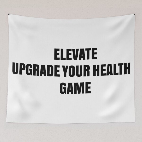 Item preview, Elevate Your Game Upgrade Your Health | Motivational Fitness and Wellness Quote Design designed and sold by MONTRIS.