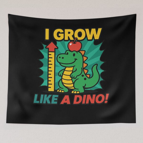Item preview, I Grow Like A Dino Dinosaur Lover designed and sold by LuminOrb.