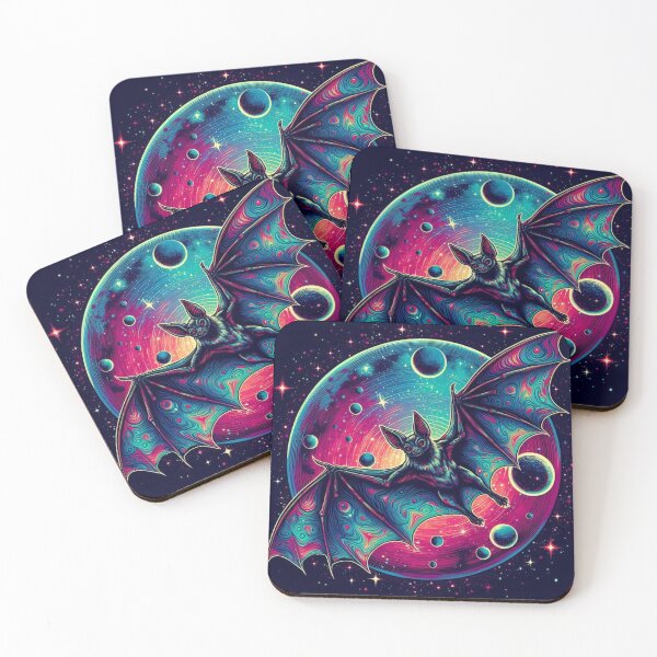 Item preview, mystic colorful bat designed and sold by Dogandesighn.