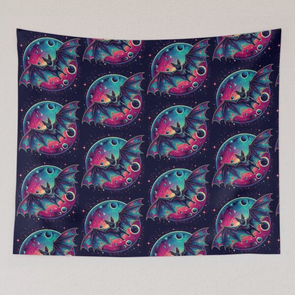 Item preview, mystic colorful bat designed and sold by Dogandesighn.