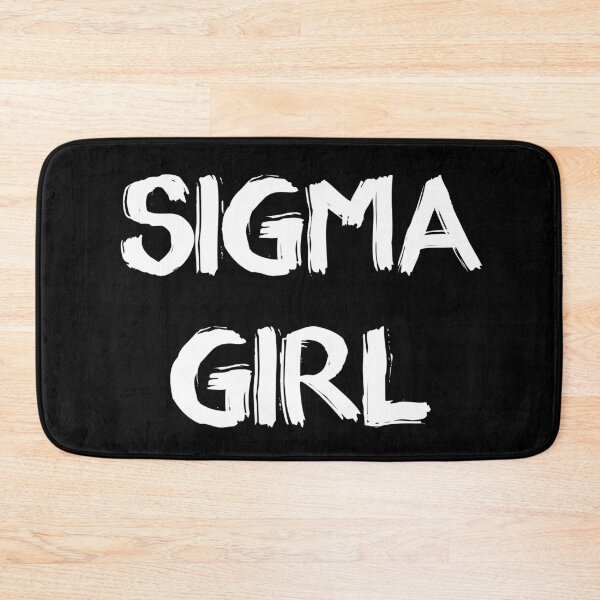 Item preview, Sigma Girl – Bold white Brushstroke Text Design designed and sold by EmeraldeaDesign.
