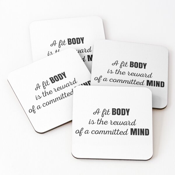 Item preview, Fit Body Committed Mind Quote | Fitness Motivation Workout Lifestyle Design designed and sold by MONTRIS.