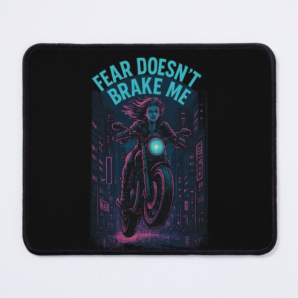 Item preview, Fear Doesn't Brake Me Motorrad Biker designed and sold by LuminOrb.