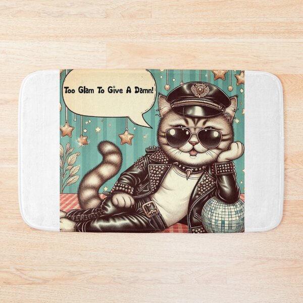 Item preview, Leather Catz - Comical Leather Damn Glamorous Daddy Cat Gay Pride Graphic Design designed and sold by ItsAKinkThing.