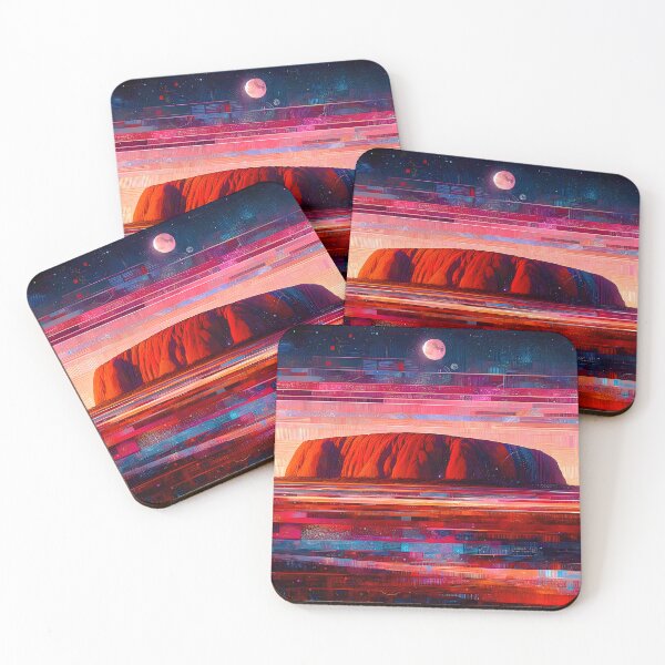 Item preview, Night over Uluru | Sacred Australian Landscape at Dusk designed and sold by Stoneflower-Art.