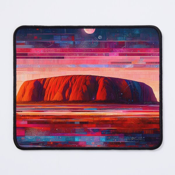 Item preview, Night over Uluru | Sacred Australian Landscape at Dusk designed and sold by Stoneflower-Art.
