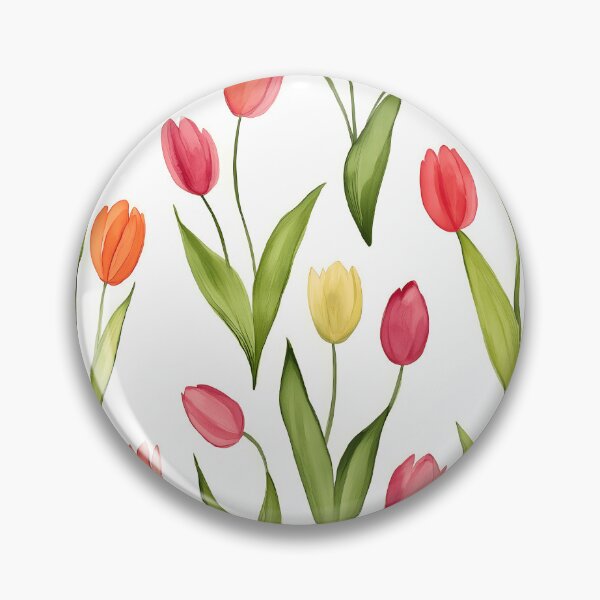 Item preview, Cute small tulips field designed and sold by P&U Fabric.