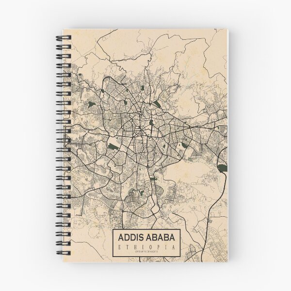 Item preview, Addis Ababa City Map of Ethiopia - Vintage designed and sold by deMAP.