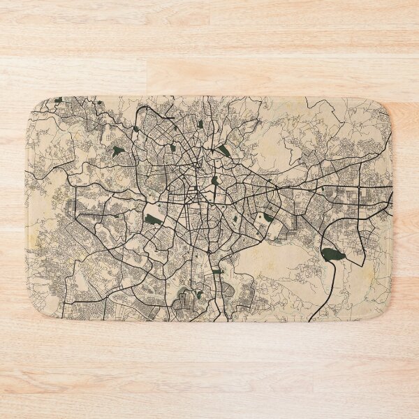 Item preview, Addis Ababa City Map of Ethiopia - Vintage designed and sold by deMAP.
