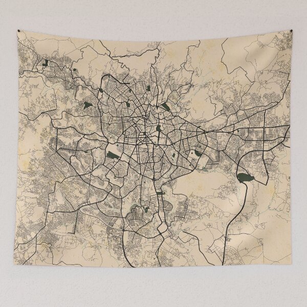 Item preview, Addis Ababa City Map of Ethiopia - Vintage designed and sold by deMAP.